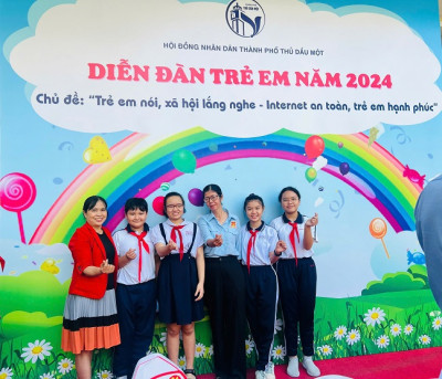 Tham dự diễn đàn trẻ em thành phố Thủ Dầu Một năm 2024